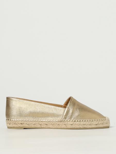 Kenda Laminated Leather Espadrilles Castañer
