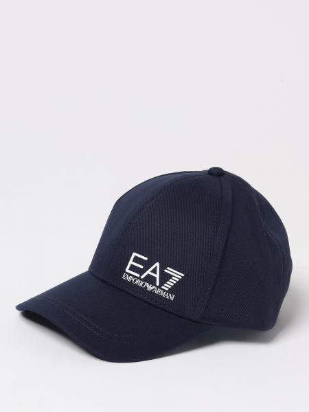 Cotton Logo Print Hat EA7