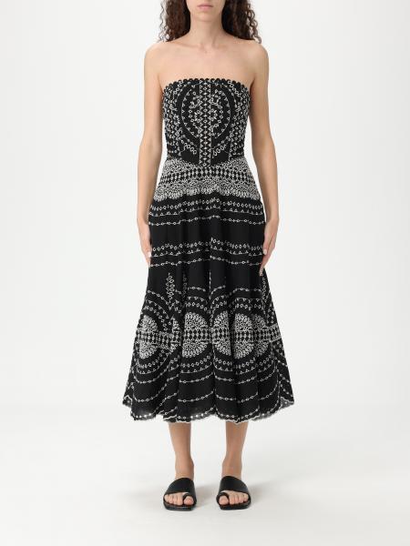 Abito midi Charo Ruiz Ibiza in misto cotone con ricami