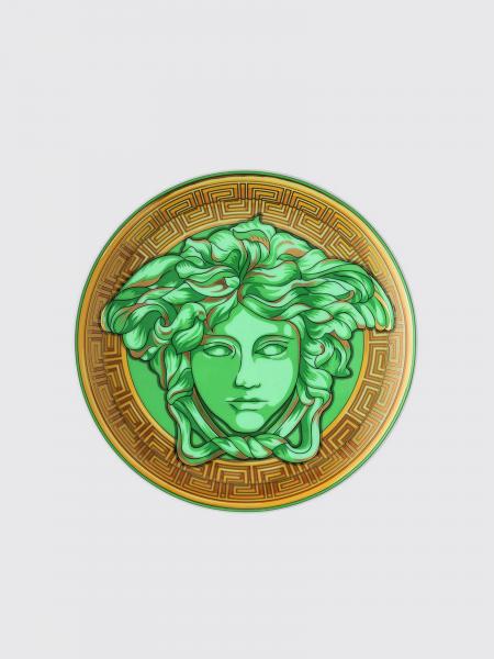 Versace Home: Piatto piano Medusa Amplifed Rosenthal x Versace Home in porcellana