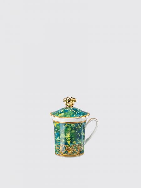 Versace Home: Tazza con coperchio Rosenthal x Versace Home in porcellana