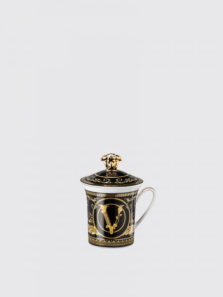 Versace Home: Tazza con coperchio Rosenthal x Versace Home in porcellana