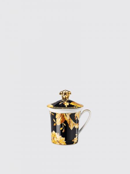 Versace Home: Tazza con coperchio Rosenthal x Versace Home in porcellana
