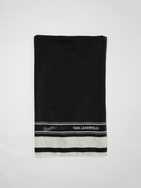 Pareo in cotone e seta Karl Lagerfeld