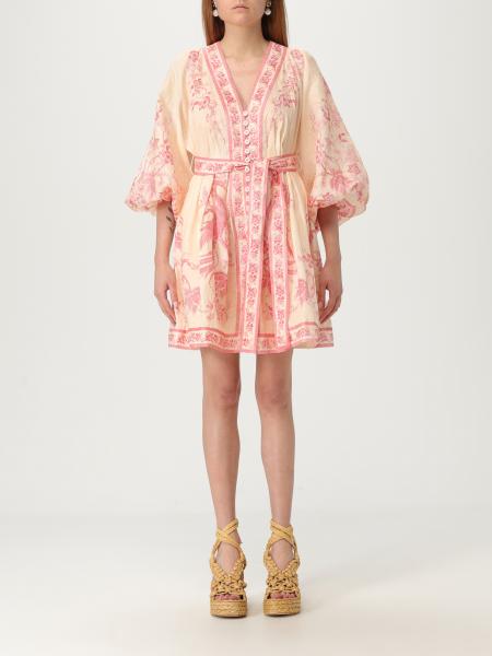 ワンピース ZIMMERMANN Woman Dress Yellow Cream 3500DSS252 CRMPNKFLO ZIMMERMANN: Dress woman - Yellow Cream | Zimmermann dress