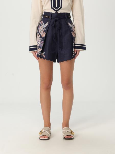 パンツ ZIMMERMANN Woman Pants Navy 4558ASS251 NAVMLTPAI ZIMMERMANN: Pants woman - Navy | Zimmermann short 4558ASS251