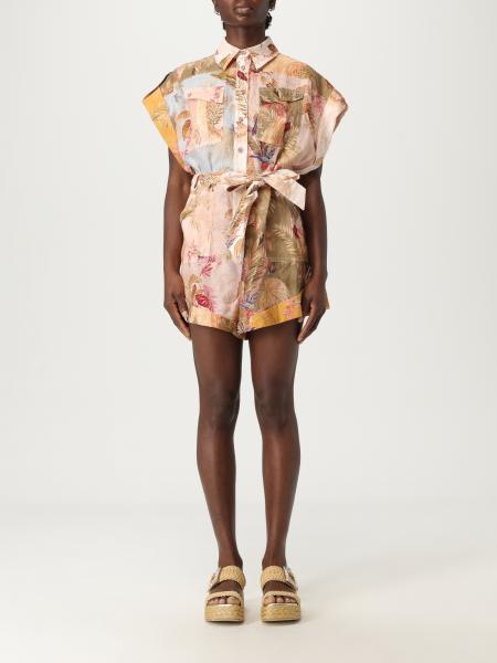 オールインワン・サロペット ZIMMERMANN Woman Jumpsuits Multicolor 4235YSS253 SPLI Multicolored ascension graphic-print jumpsuit Zimmermann