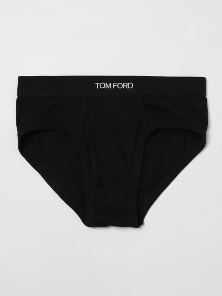Stretch Cotton Briefs with Logo Tom Ford