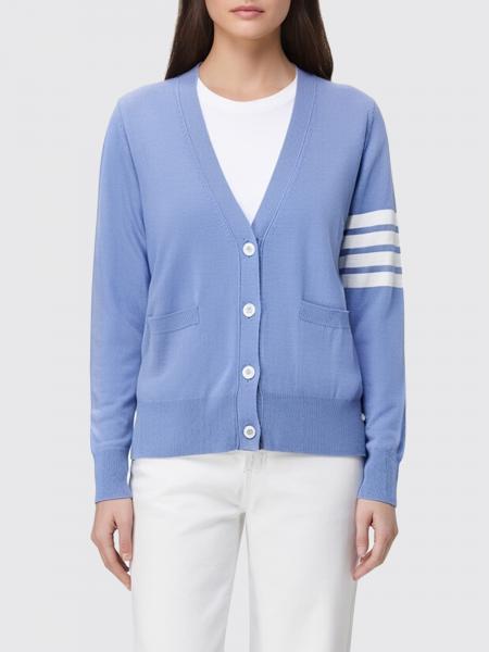 V-neck Cardigan in Virgin Wool Thom Browne