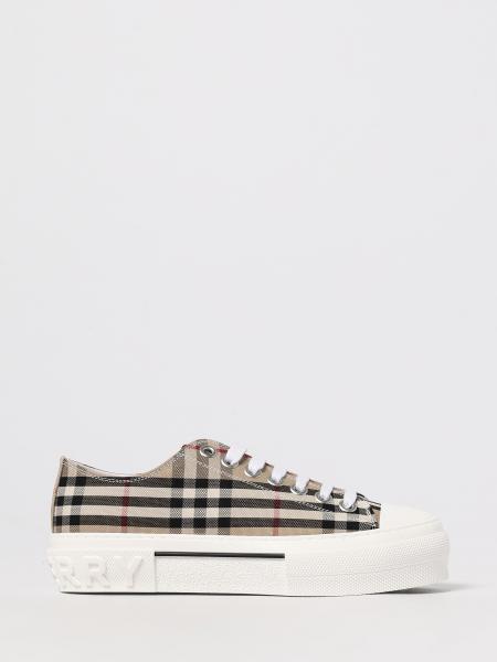 Burberry Vintage Check 印花棉质帆布运动鞋