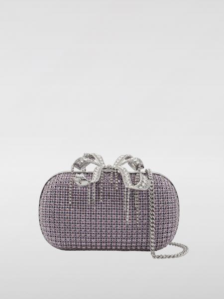 クラッチバッグ SELF-PORTRAIT Woman Clutch Violet PF25319AL LILAC Lilac Chainmail Clutch Bag – self-portrait