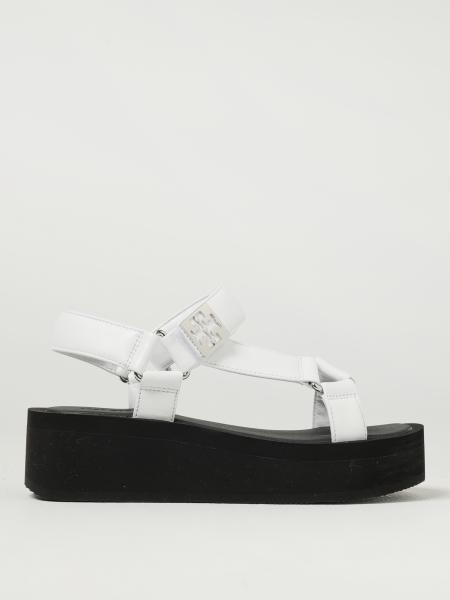 Mellow Leather Wedge Sandals Tory Burch