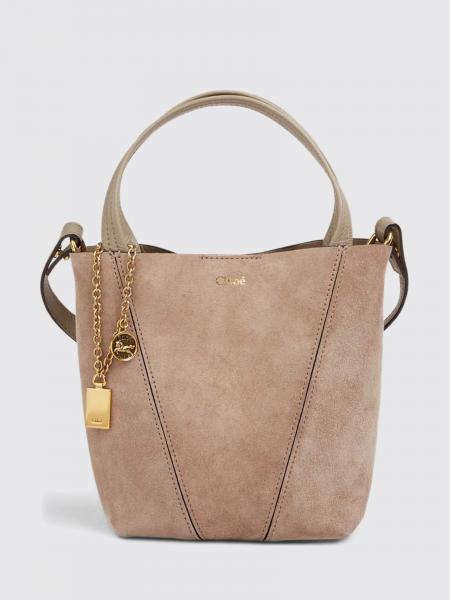 Borsa Spin Mini Chloé in camoscio