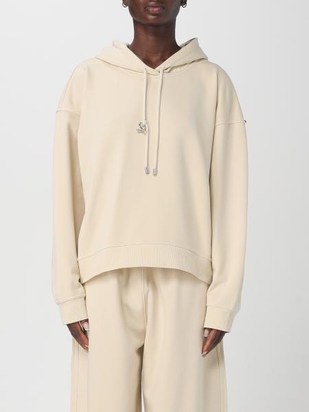 Felpa con cappuccio in cotone Sportmax>