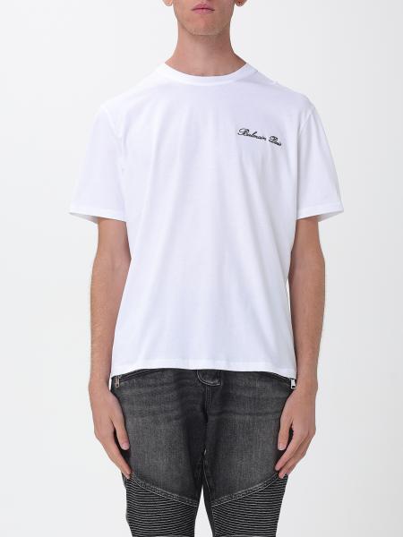 Cotton T-Shirt with Logo Balmain