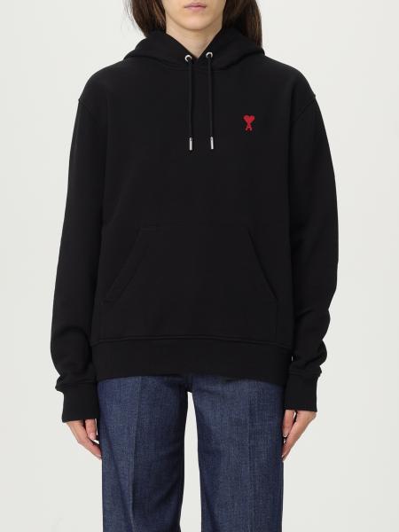 Kapuzenpullover aus Baumwolle mit Logo Ami Paris