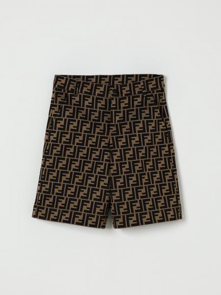 Pantaloncino in misto cotone FF Fendi