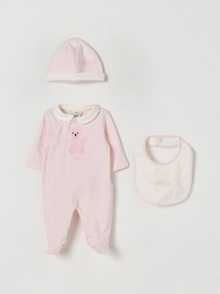 Coordinato in cotone con Orsetto FF Fendi