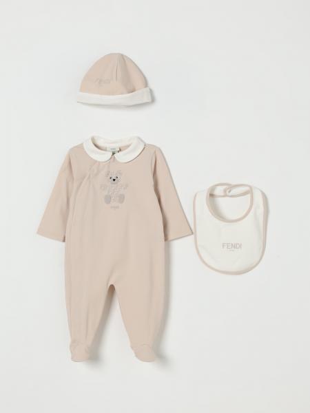 Coordinato in cotone con Orsetto FF Fendi