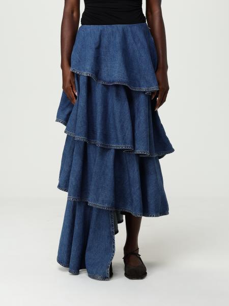 Alaïa フリルデニムスカート