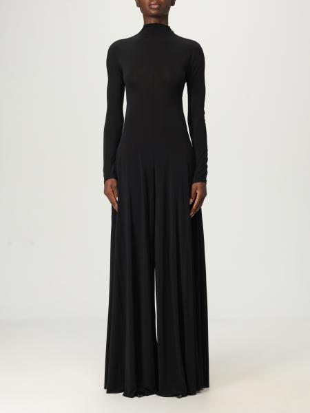 AlaÏa wide leg viscose jumpsuit