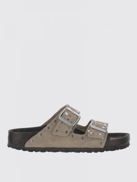 Sandalo Arizona Rivet Birkenstock in camoscio con borchie