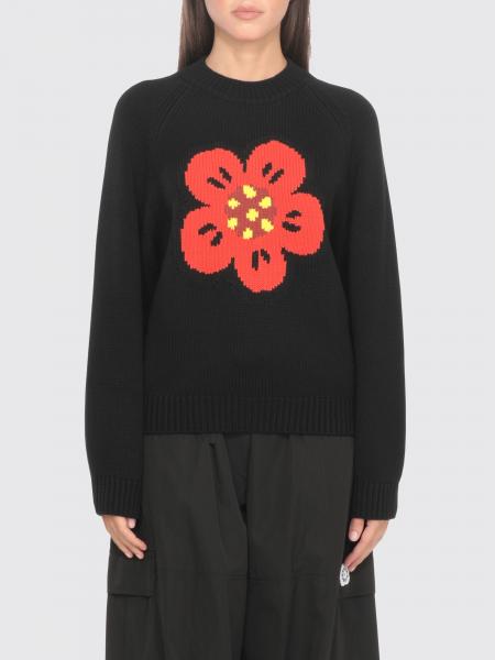 Maglia a girocollo in misto lana con fiore Kenzo