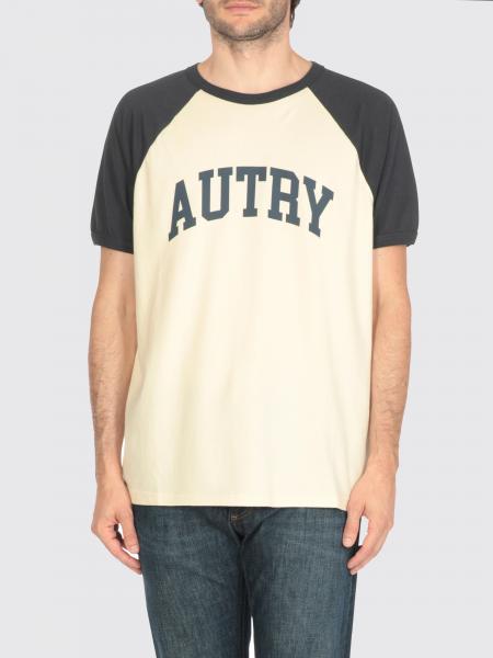 T-shirt in cotone con logo Autry