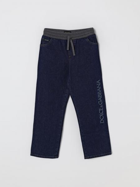 Jeans Dolce & Gabbana in cotone stretch con logo