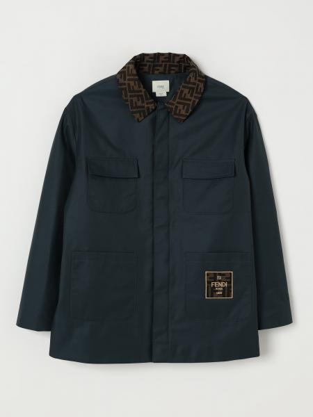 Giacca in gabardine di cotone FF Fendi