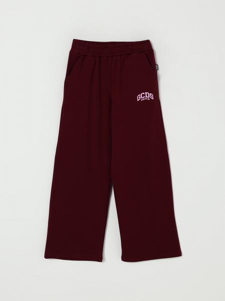 Pantalone jogging in cotone con logo GCDS Junior
