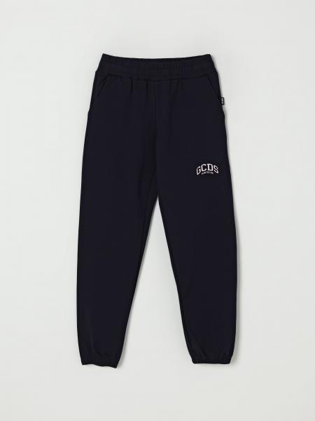 Pantalone jogging in cotone con logo GCDS Junior