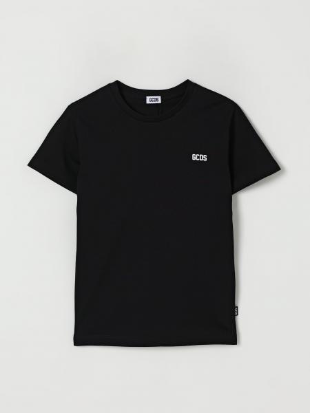 T-shirt in cotone con maxi logo GCDS Junior