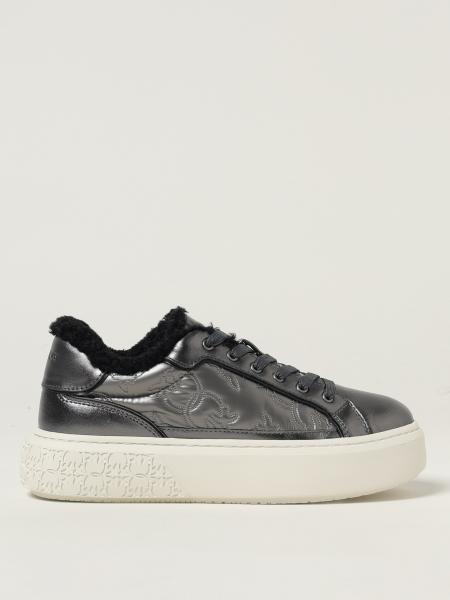 スニーカー PINKO Woman Sneakers Grey SS0087P076 Z99 Suede sneakers with logo