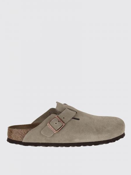 Sabot Boston Birkenstock in camoscio