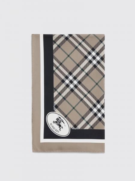 Foulard in seta check Burberry