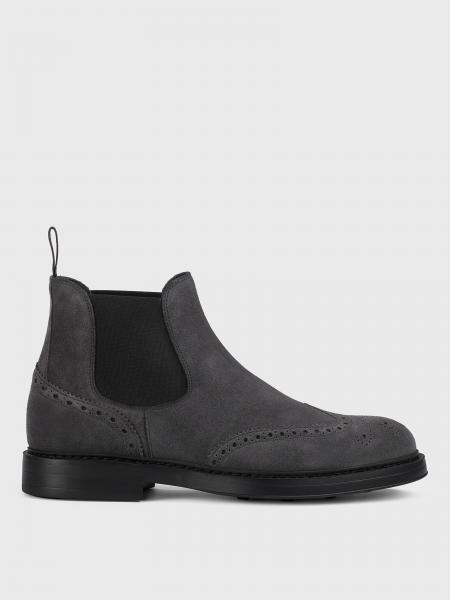 Wildleder-Stiefeletten Doucal's mit Brogue-Muster
