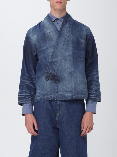 Kimono Kenzo in denim di cotone washed