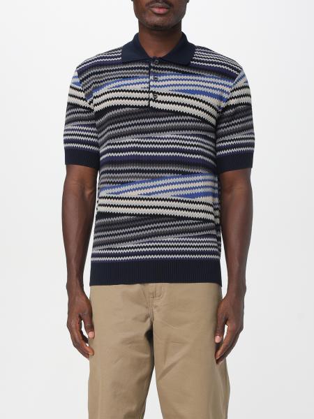 Polo in cotone a righe Missoni