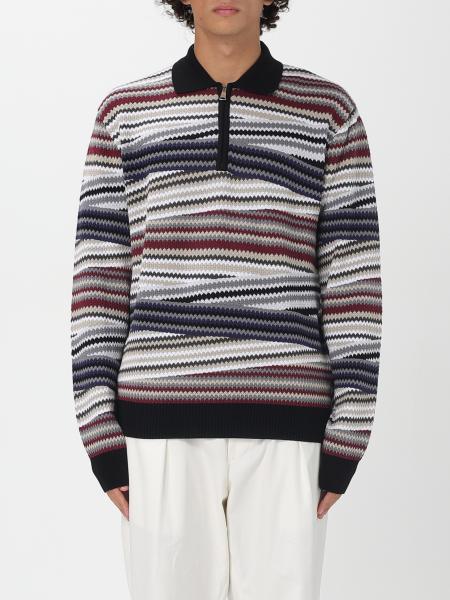 Polo in cotone a righe Missoni
