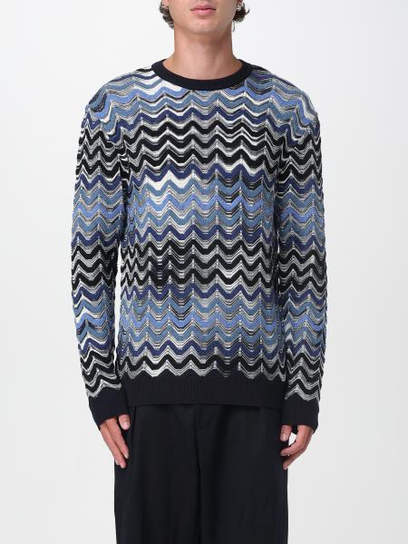 Maglia a girocollo in lana a zig zag Missoni