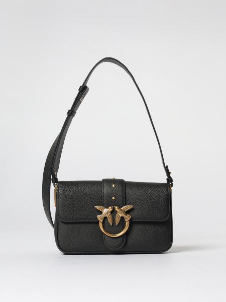 Borsa a spalla Love Birds Pinko in pelle