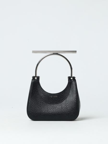 Borsa Cross-Bar Mini McQueen in pelle a grana