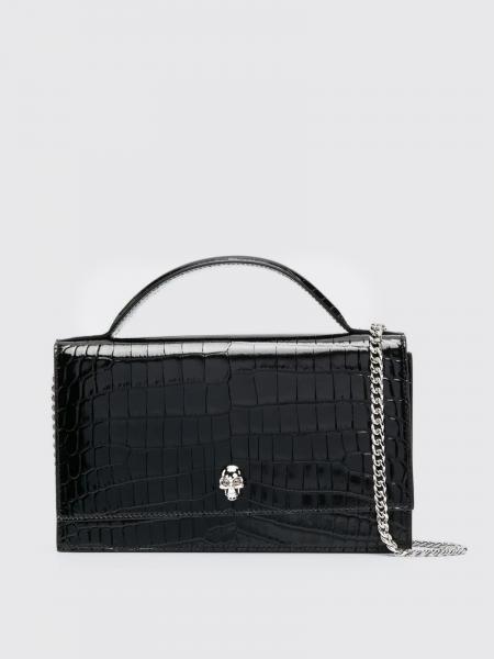 Borsa a mano in pelle di vitello McQueen