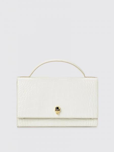 Borsa a mano in pelle di vitello McQueen