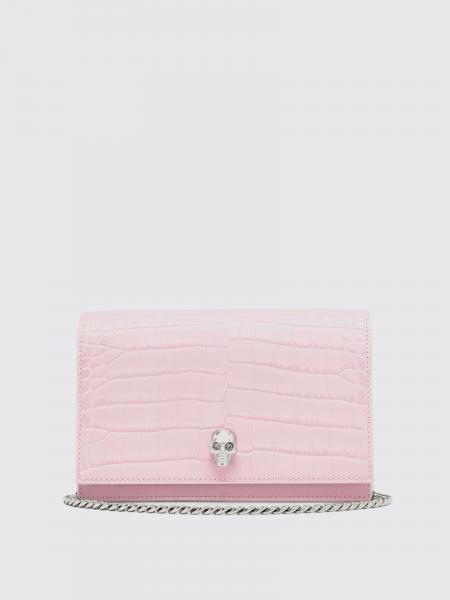Borsa McQueen in pelle stampa cocco