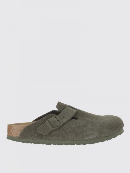 Sabot Boston Birkenstock in camoscio