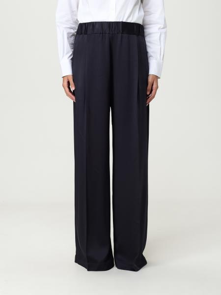 Pantalone palazzo Semicouture in misto lana