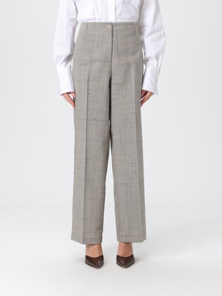 Pantalone Semicouture in misto lana check
