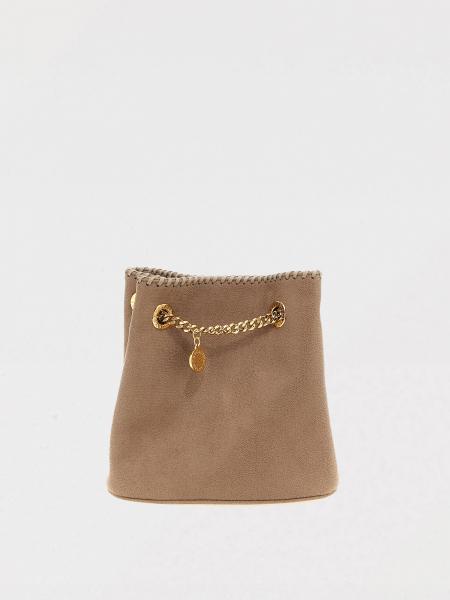 Borsa a secchiello Falabella Stella McCartney in camoscio sintetico cracklè